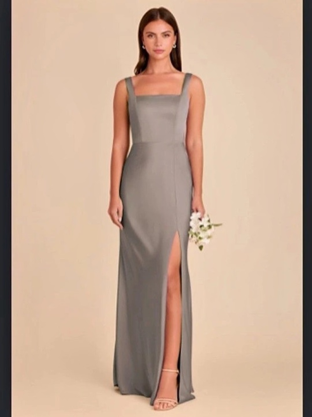 Birdy Grey Alex Matte Satin Dress in Quartz